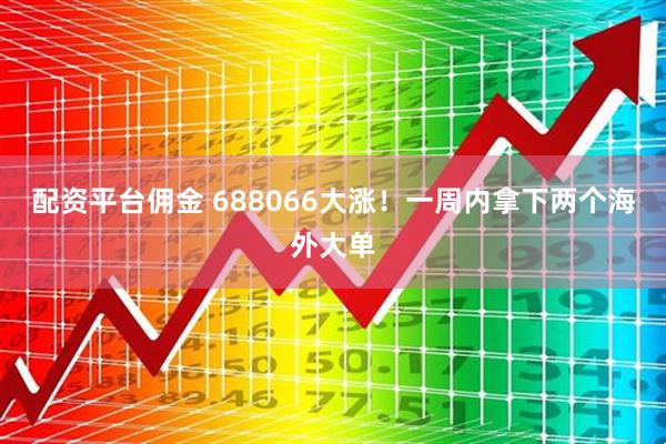 配资平台佣金 688066大涨！一周内拿下两个海外大单